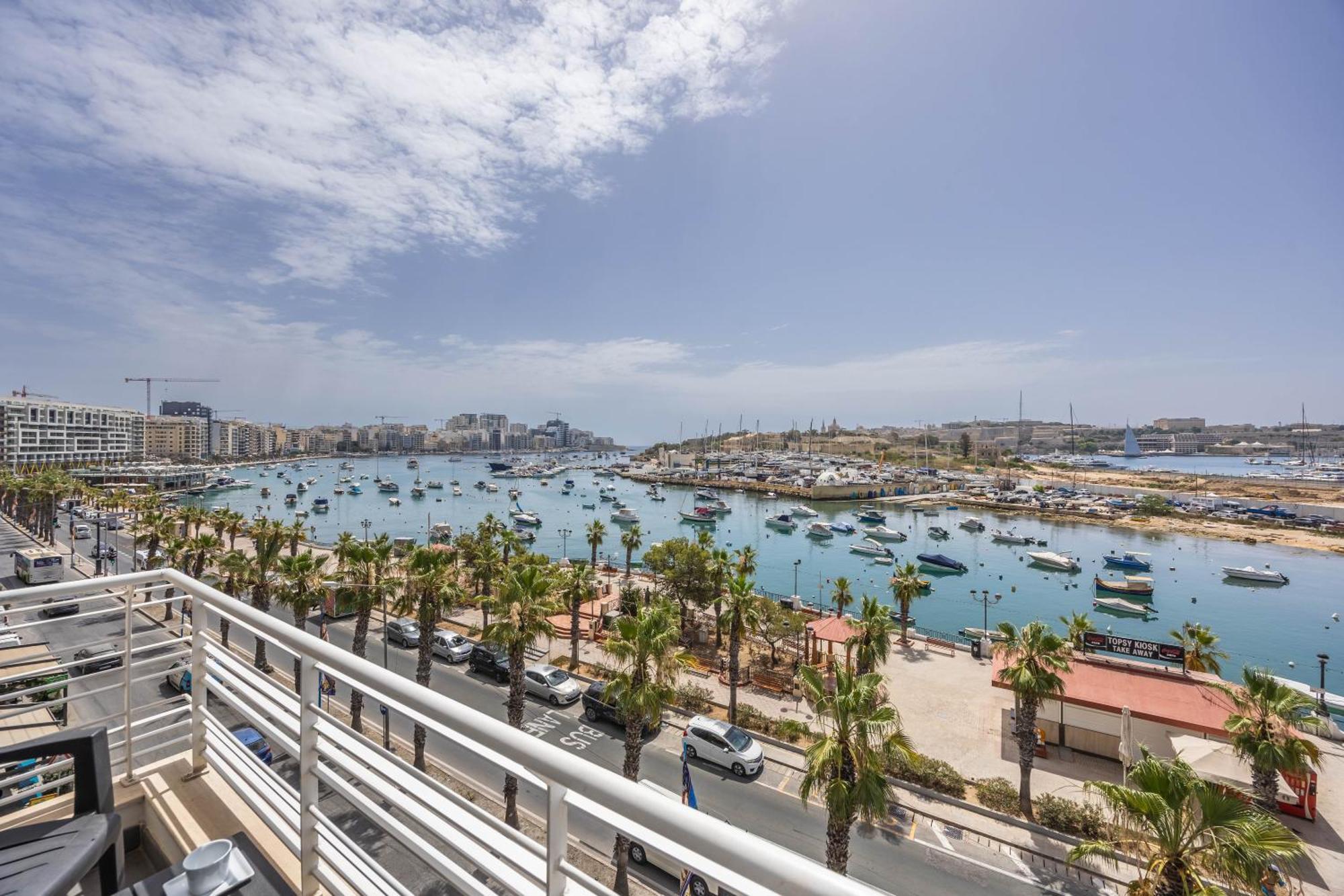 New Duplex Penthouse W Breathtaking Views By Sf Homes Gżira Kültér fotó